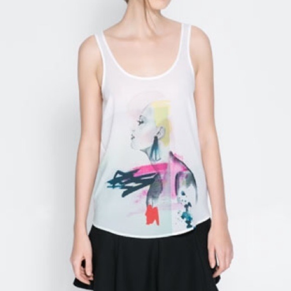 Zara graphic tank