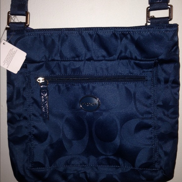 Coach Handbags - Beautiful Coach nylon (thick) cross body bag NWT