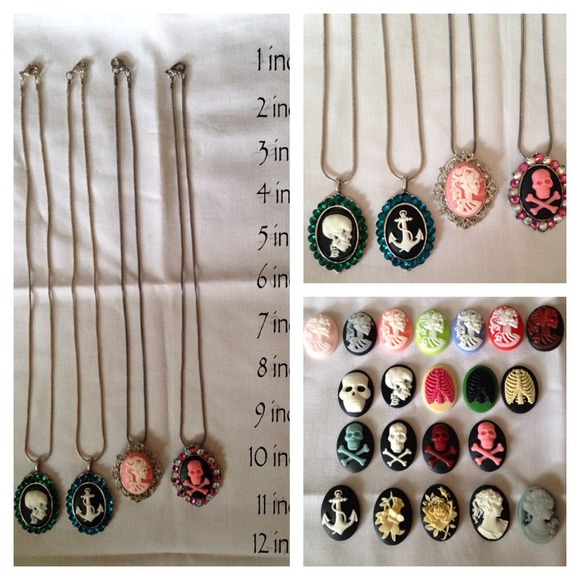 Handmade custom cameo necklace