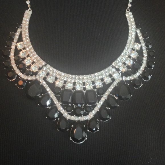 Rhinestone statement necklace