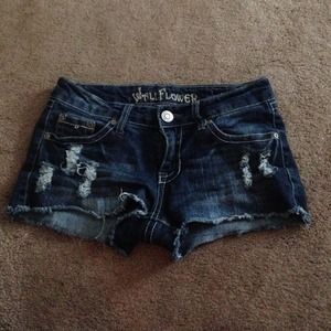 Denim shorts