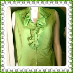 Green Sleeveless Top
