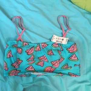 NWT watermelon bandeau