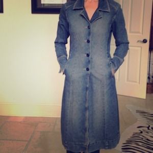 Long jean jacket
