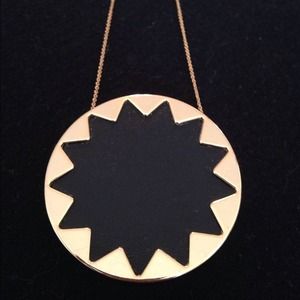 House Of Harlow Leather and Gold Necklace