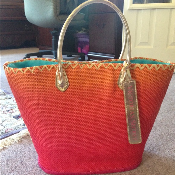 Pink/Orange Victoria Secret Beach Tote