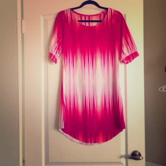 Pink Multi Shift Dress