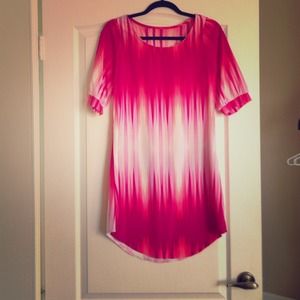 Pink Multi Shift Dress