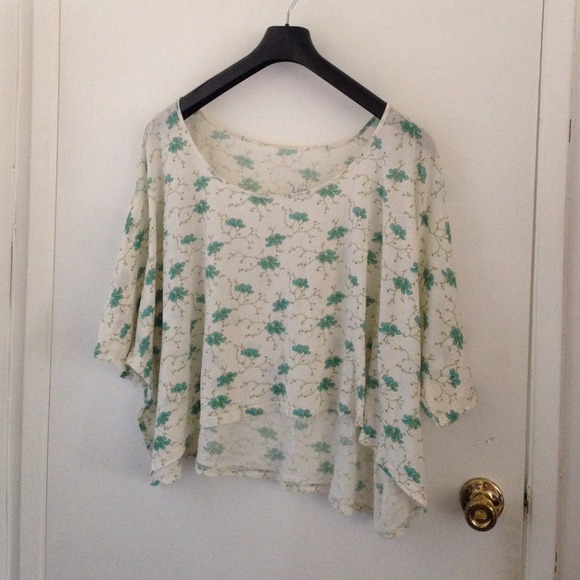 Tops - Planet Blue Floral Baggy Top