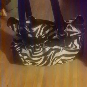 Zebra print purse