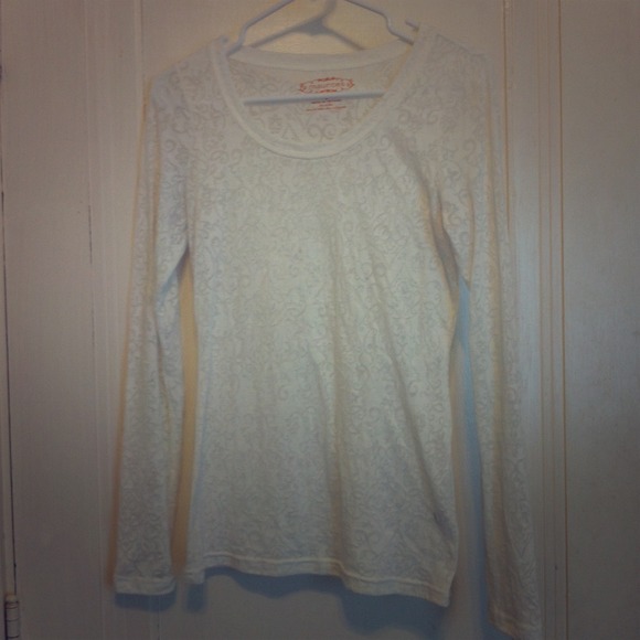 White See Through Patterned Sweater