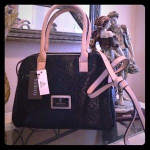 Sold! Guess crossbody black glazed bag. New w/tag