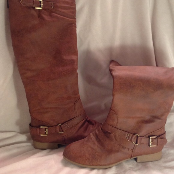Brown riding boots!