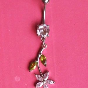 Accessories - NIB Crystal Flower Belly Button Ring Accessories - NIB Crystal Flower Belly Button Ring