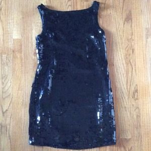 Black Sequin Dress