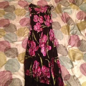 Dress with fringe on bottom