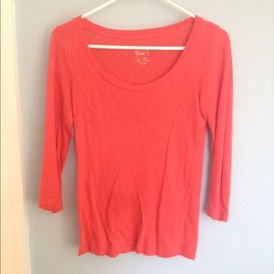 J. Crew painter coral T