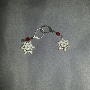 Snow flake earrings