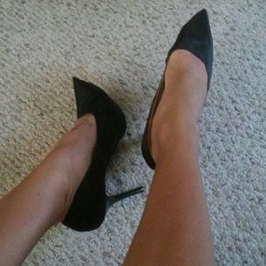 Amc clubwear Extreme pointy silk heels 6.5