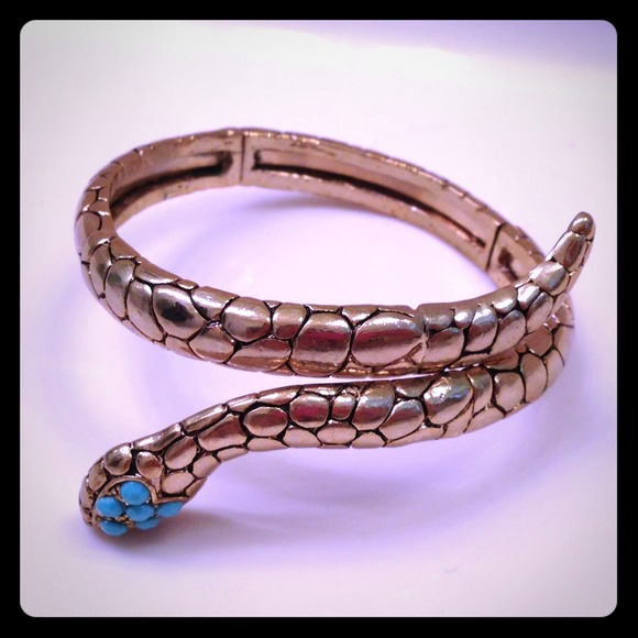 Snake gold bracelet