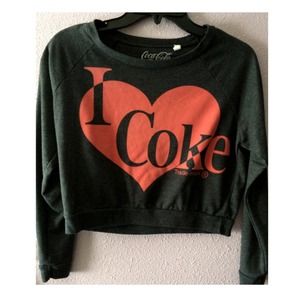 ❤️SALE❤️ I❤️Coke Cropped Sweater