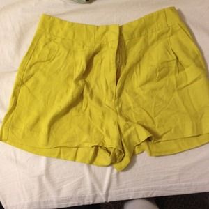 Neon yellow shorts