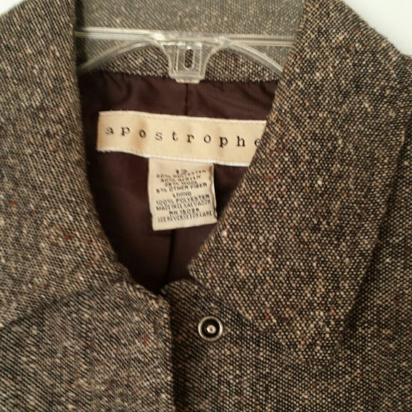 Brown skirt suit