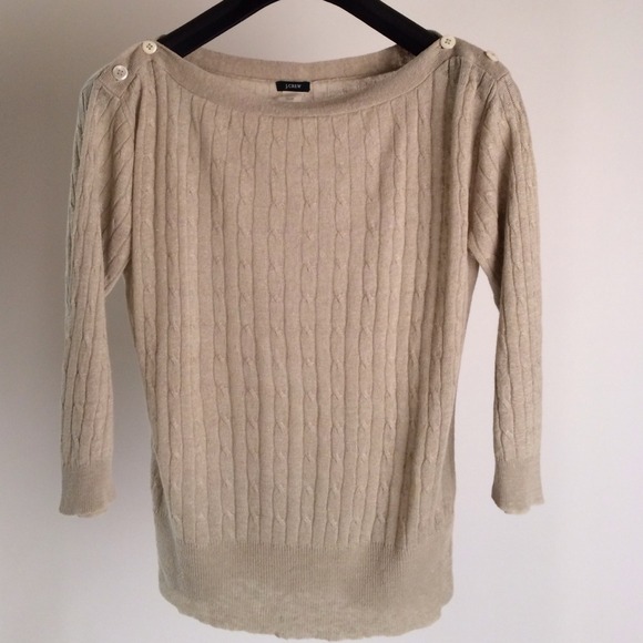 Cable linen Sweater