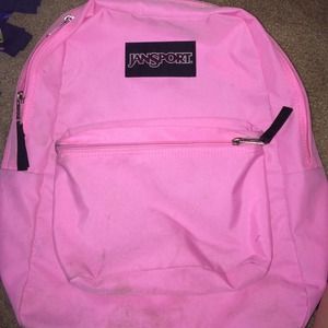 Pink jansport backpack