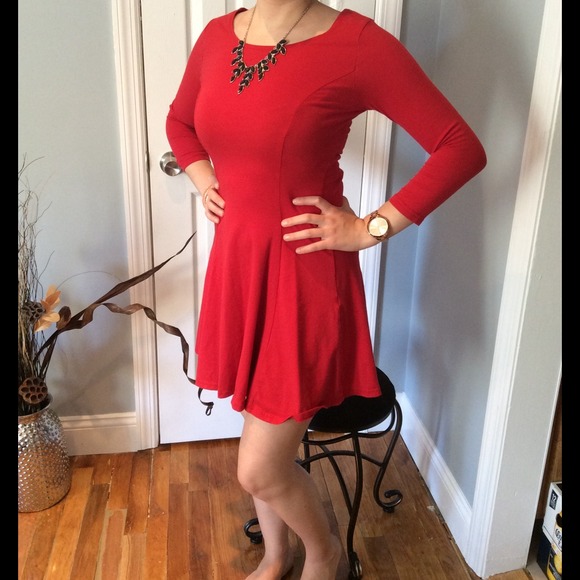 Fall Red Dress