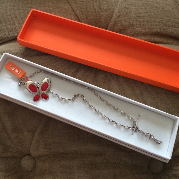 Folli follie butterfly necklace. Never worn.