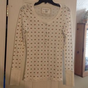 Aeropostale NWOT thermal with cute pink flowers