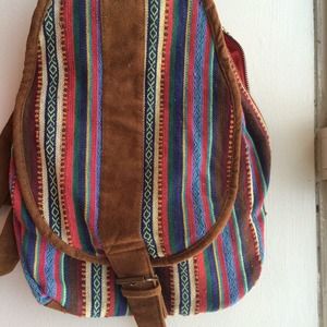 Aztec Print Backpack