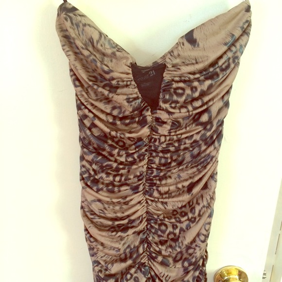 Cheetah patterned dress