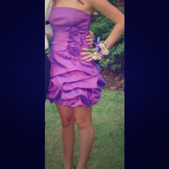 Purple cocktail dress