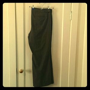 NWOT grey/tan pinstripe business slacks