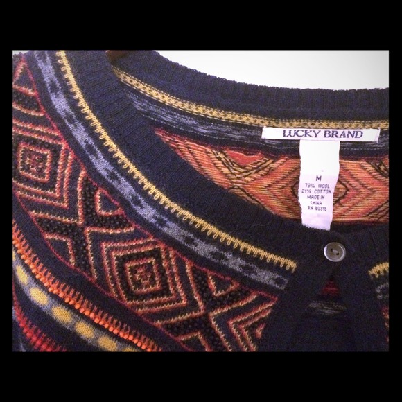 Lucky Brand beaded cardigan