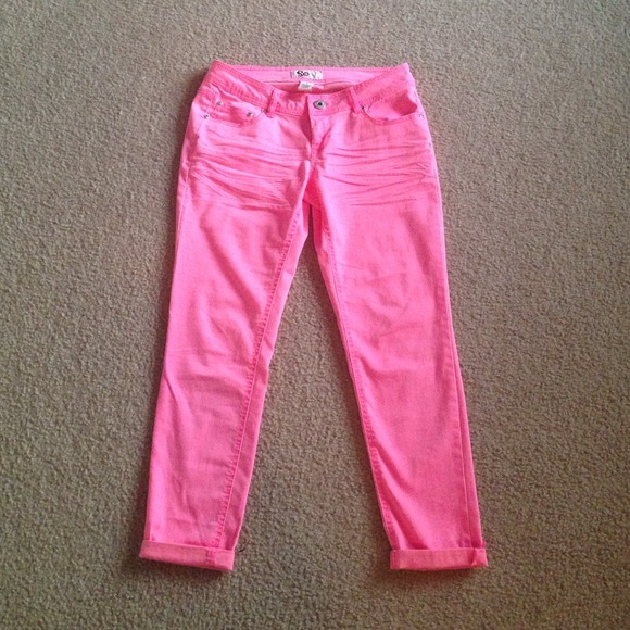 Neon Pink Pants