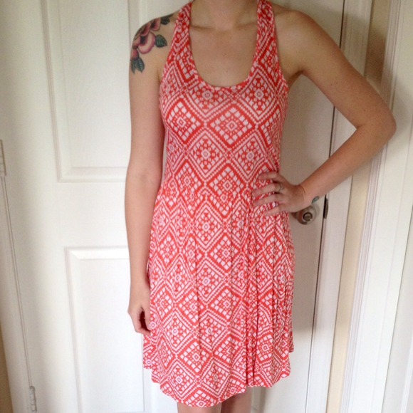 ❌SOLD❌ Orange patterned dress