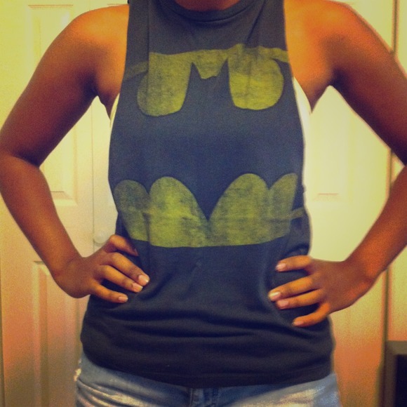 Batman cut off shirt
