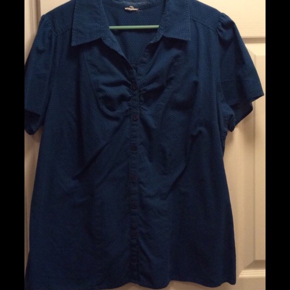 Lane Bryant Tops - CUTE BLUE BLOUSE GREAT FOR WORK  💚
