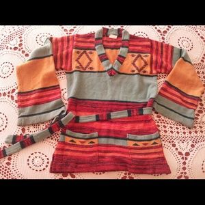 Vintage Southwest print tunic sweater