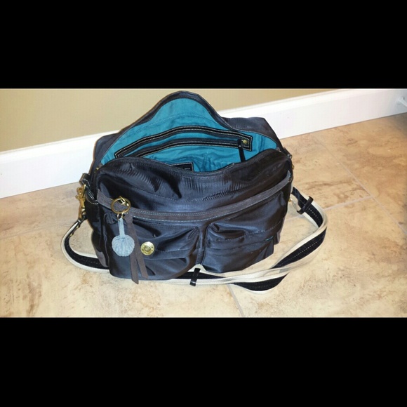 Vintage black coach diaper bag/tote