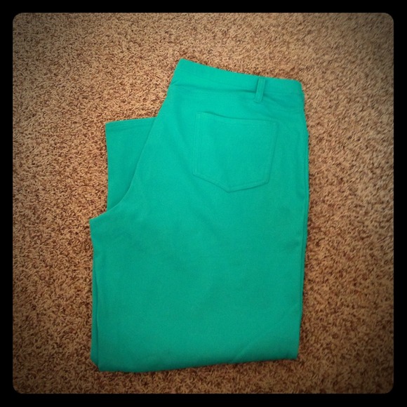 Teal jeggings