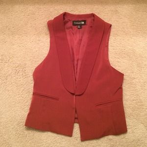 Burgundy vest