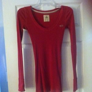 Pink Hollister Stretch Longsleeve