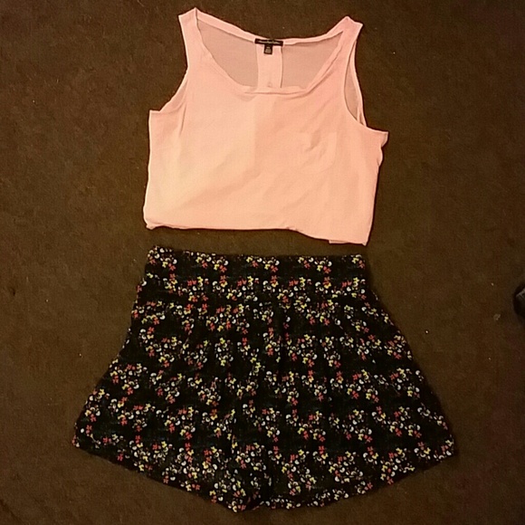 Peach pink high low top