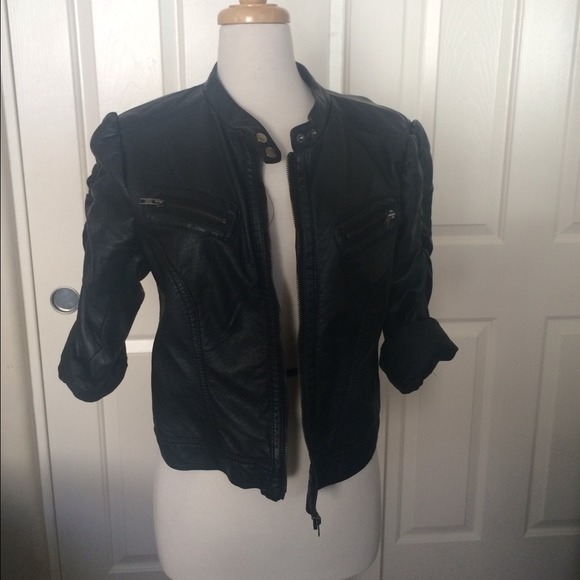 Faux leather jacket