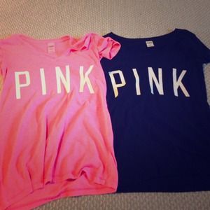 Victoria secret pink vneck shirt