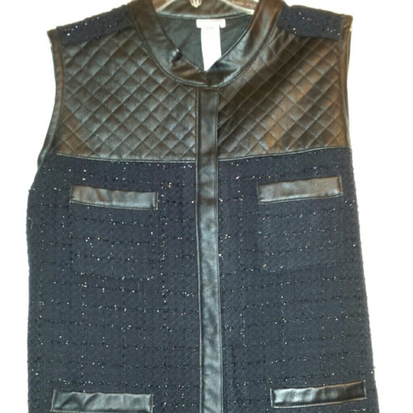Black dress vest